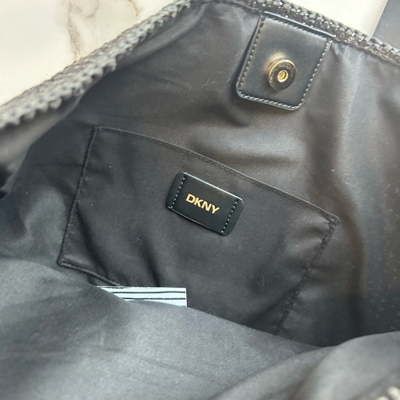 DKNY black wicker Tote Bag - Picture 5 of 5